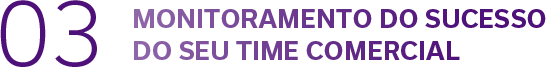 Monitoramento do sucesso do time comercial